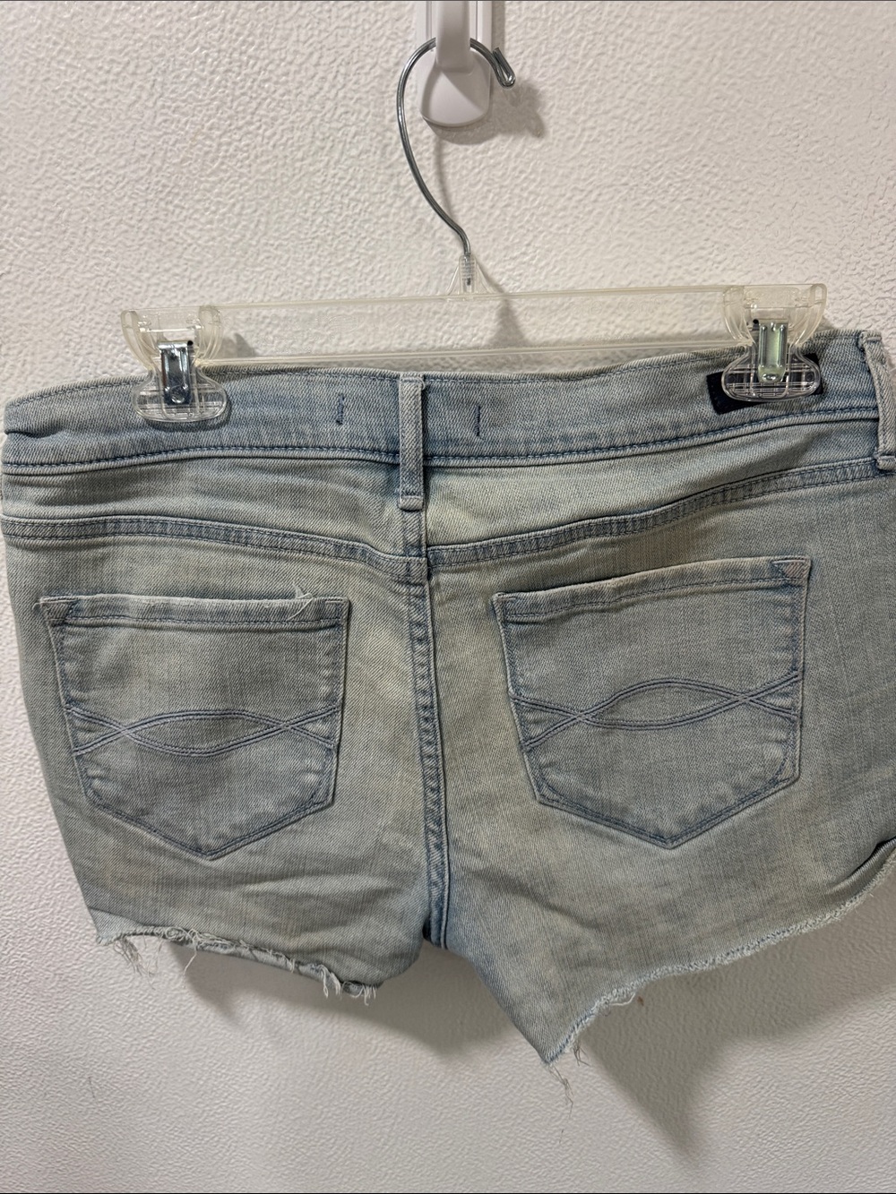 Abercrombie & Fitch Light Wash Denim Cutoff Shorts - Picture 2 of 3